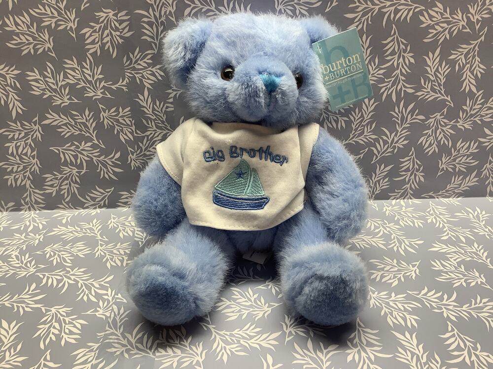 Big Brother Plush Bear 12" - Burton & Burton - 9" Sitting Bear - NWT